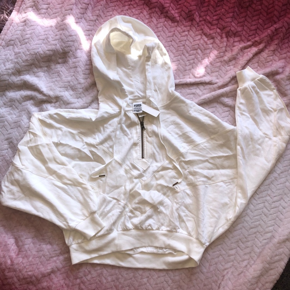 PINK HALFZIP WINDBREAKER